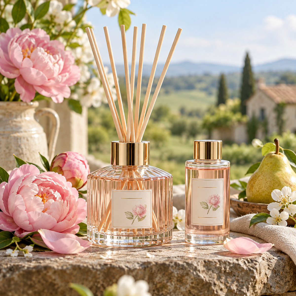 Peony & Pear Reed Diffuser Gift Set product image 1